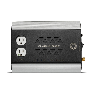Clarus Two-Outlet High-Current Power Block (pieza) Blanco