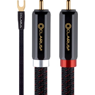 Clarus Crimson MK II Phono RCA Cable 0.5m (par) Negro