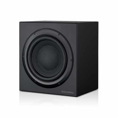 Bowers & Wilkins 12” 1000W subwoofer, Custom Install subwoofer designed to fit in home theatre cabinetry, 12” paper/KEVLAR® cone driver (pieza) Negro