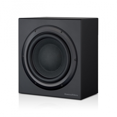 Bowers & Wilkins Closed-box subwoofer system with optional rack-mount amplifier. Designed to fit in home theater cabinetry. 15