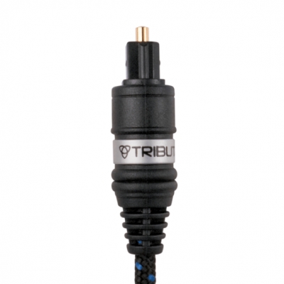 Tributaries - Cable de audio de fibra optica con conector Toslink de 4 metros (pieza) Negro