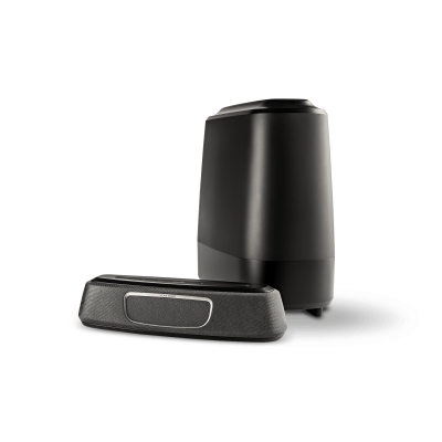 Polk Ultra-Compact Size, Patented SDA and Voice Adjust technology and wireless Sub (pieza) Negro