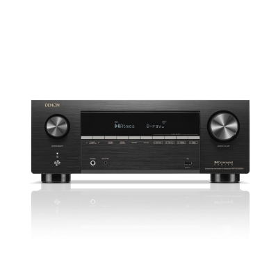 Denon - Receptor AV de 7.2 canales x 95W a 8 Ohms con amplificación clase AB, incluye HEOS Built-in, Wi-Fi, Bluetooth, AirPlay 2, Spotify Connect, Roon, y control por voz con Alexa, Google y Siri (pieza) Negro