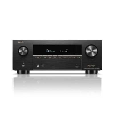 Denon - Receptor AV de 9.4 canales x 105W a 8 Ohms con amplificación clase AB, incluye HEOS Built-in, Wi-Fi, Bluetooth, AirPlay 2, Spotify Connect, Roon, y control por voz con Alexa, Google y Siri (pieza) Negro